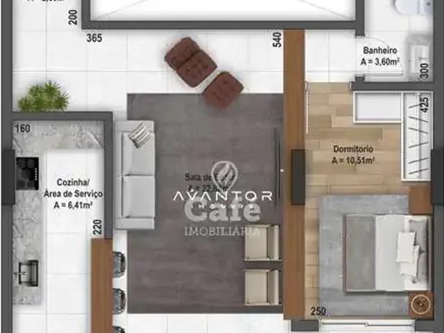 Apartamento para Venda em Santa Maria/RS Nossa Senhora do Rosário 1 Quartos