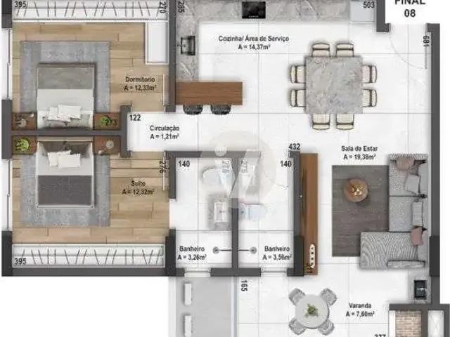 Apartamento para Venda em Santa Maria/RS Nossa Senhora do Rosário 2 Quartos