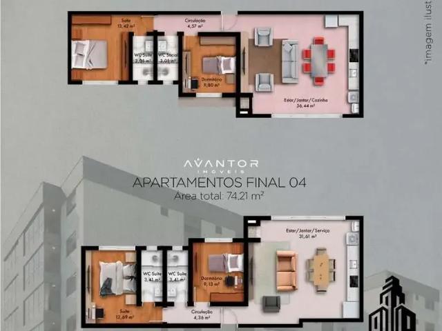Apartamento para Venda em Santa Maria/RS Nossa Senhora Medianeira 3 Quartos