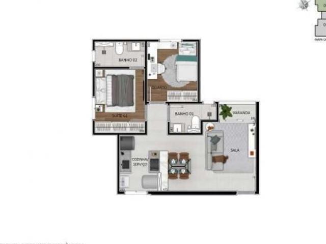 Apartamento para venda em Santa Branca, Belo Horizonte