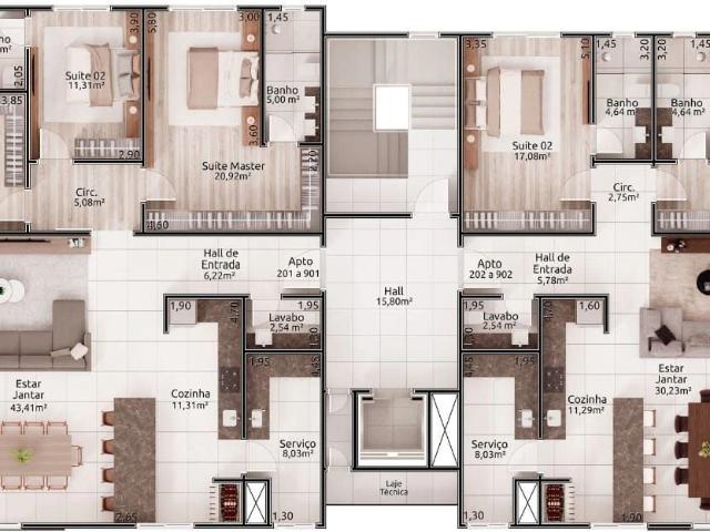 Apartamento para Venda em Santa Cruz do Sul/RS Goiás 2 Quartos