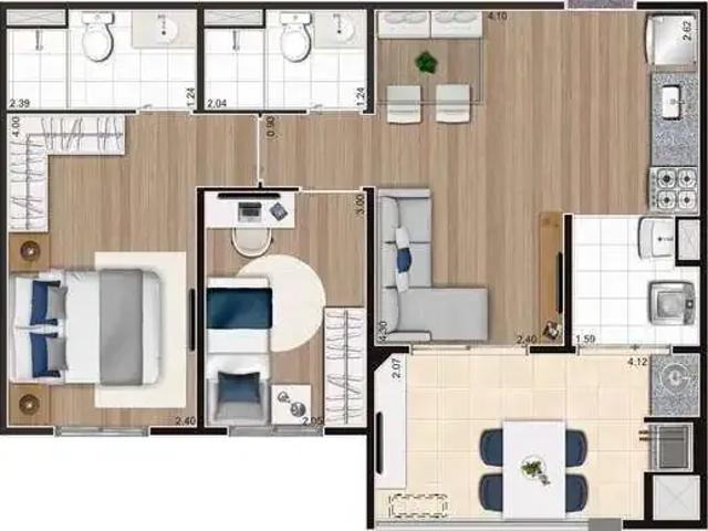 Apartamento para Venda em Santo André/SP Campestre 3 Quartos