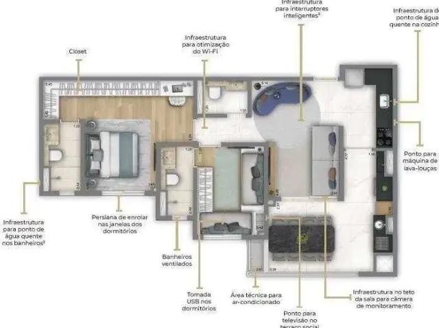 Apartamento para Venda em Santo André/SP Jardim 2 Quartos