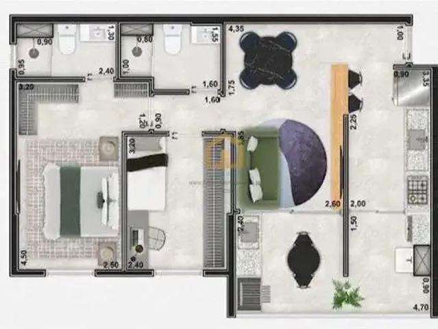 Apartamento para Venda em Santos/SP Marapé 2 Quartos