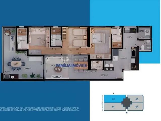 Apartamento para Venda em Santos/SP Boqueirão 2 Quartos