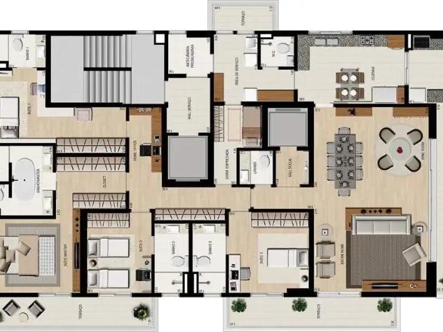 Apartamento para Venda em Santos/SP Embaré 4 Quartos