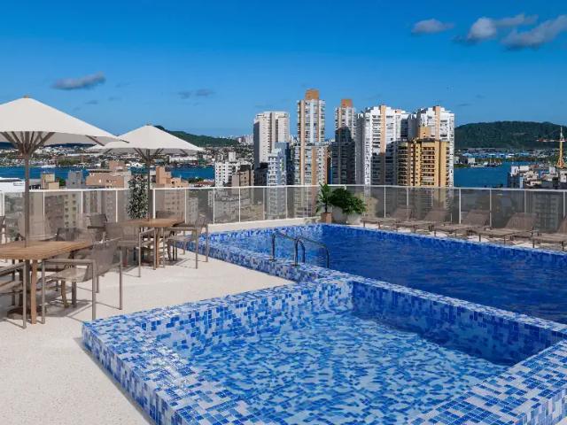 Apartamento para Venda em Santos/SP Ponta da Praia 1 Quartos