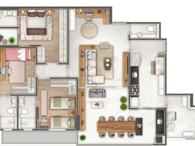 Apartamento para Venda em Santos/SP Ponta da Praia 3 Quartos