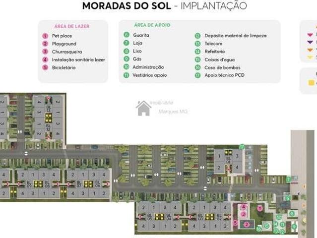Apartamento para Venda em Sete Lagoas/MG Vapabuçu 2 Quartos