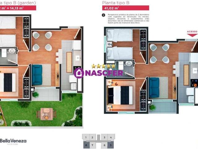 Apartamento para Venda em Sorocaba/SP Conjunto Habitacional Júlio de Mesquita Filho 2 Quartos