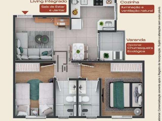 Apartamento para Venda em Sorocaba/SP Caguassu 2 Quartos