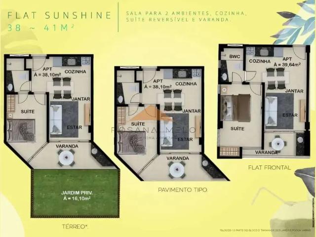 Apartamento para Venda em Tamandaré/PE Praia Dos Carneiros 1 Quartos