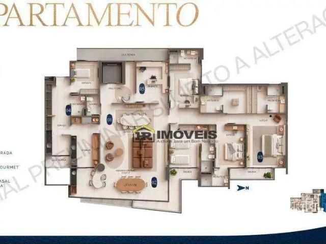 Apartamento para Venda em Teresina/PI Horto 4 Quartos