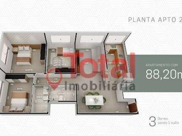 Apartamento para Venda em Timóteo/MG Vila dos Técnicos 3 Quartos