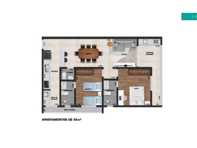 Apartamento para Venda em Ubatuba/SP Centro 2 Quartos
