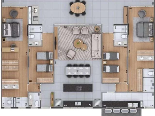 Apartamento para Venda em Ubatuba/SP Itaguá 3 Quartos