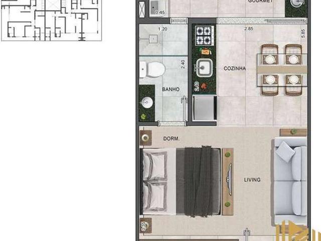 Apartamento para Venda em Ubatuba/SP Itaguá 1 Quartos