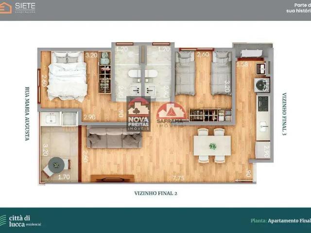 Apartamento para Venda em Ubatuba/SP Itaguá 2 Quartos