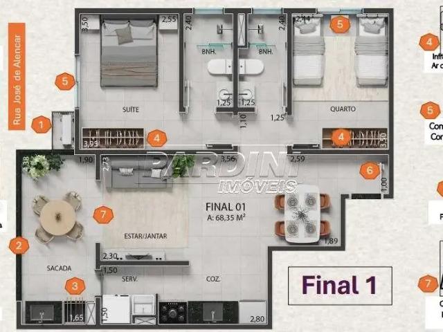 Apartamento para Venda em Ubatuba/SP Itaguá 2 Quartos