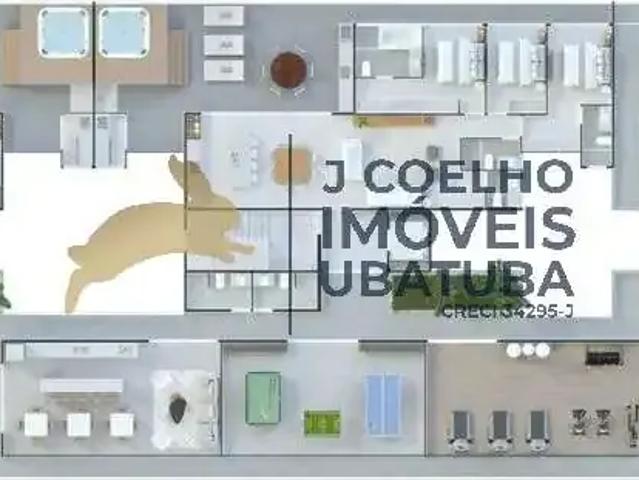 Apartamento para Venda em Ubatuba/SP Itaguá 2 Quartos