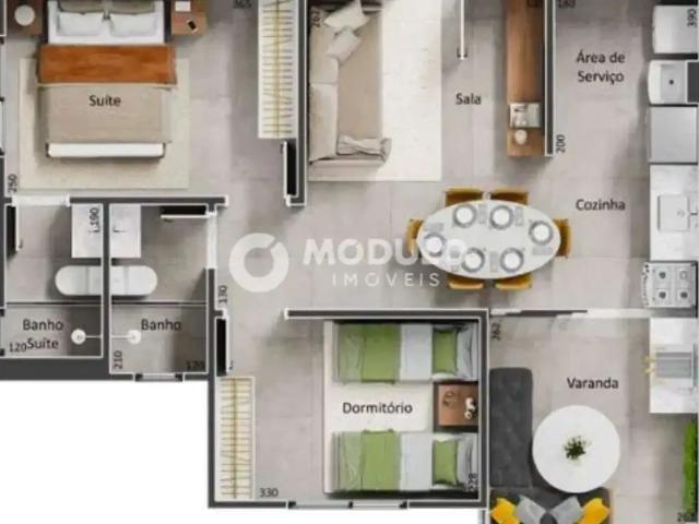 Apartamento para Venda em Uberlândia/MG Copacabana 2 Quartos