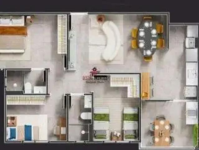 Apartamento para Venda em Uberlândia/MG Copacabana 3 Quartos