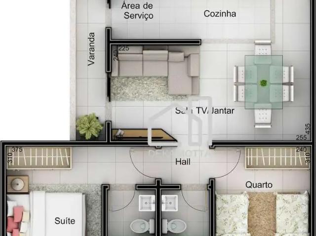 Apartamento para Venda em Uberlândia/MG Laranjeiras 2 Quartos