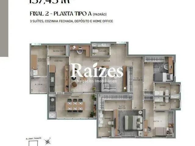 Apartamento para Venda em Uberlândia/MG Lidice 3 Quartos