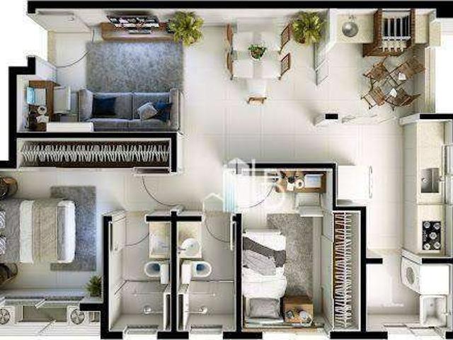 Apartamento para Venda em Uberlândia/MG Patrimônio 2 Quartos