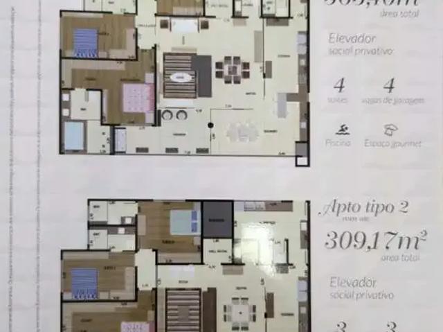 Apartamento para Venda em Umuarama/PR Zona II 4 Quartos