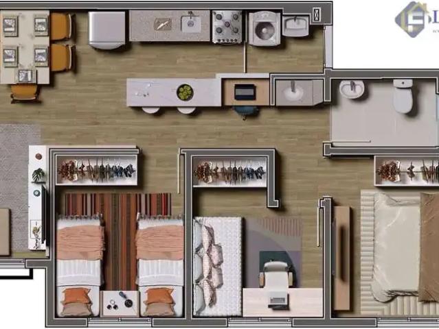 Apartamento para Venda em Vargem Grande Paulista/SP Parque Santo Afonso 2 Quartos