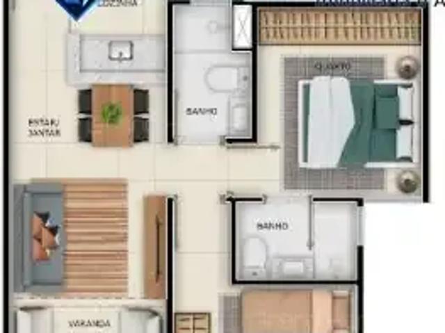 Apartamento para Venda em Vila Velha/ES Praia de Itaparica 2 Quartos