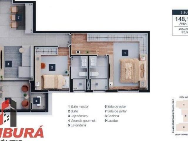 Apartamento para venda em Vl. Ocidental Splendori de 148.00m² com 2 Quartos e 2 Garagens