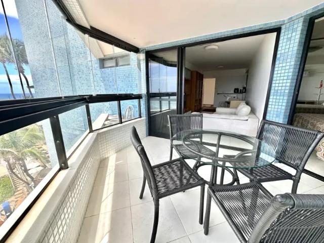 Apartamento quarto e sala para aluguel no Terrazzo Rio Vermelho 63m2 1/4 Vista Mar Salvador