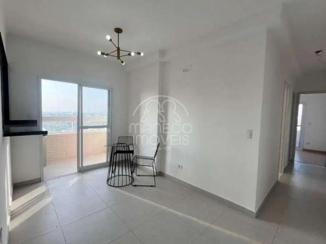 Apartamento residencial para aluguel em São Vicente Centro – 2 dorm, 02 sacadas e vaga