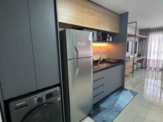 Apartamento Studio 32,02m² mobiliado Água Verde Curitiba PR!