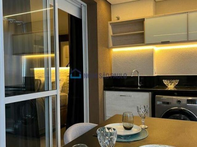 Apartamento Studio à venda no Brooklin, mobiliado, 43m²
