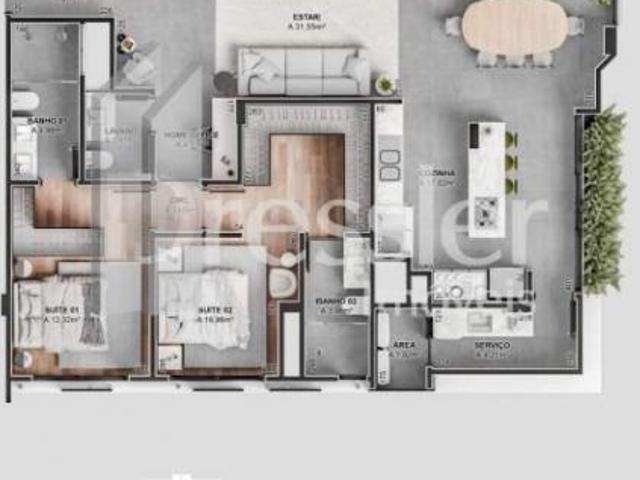 Apartamentos 2 dormitórios Centro