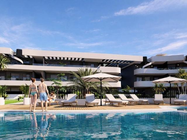 Apartamentos de lujo frente al campo de golf y cerca del mar. 73m² Alcazar Cartago Nova