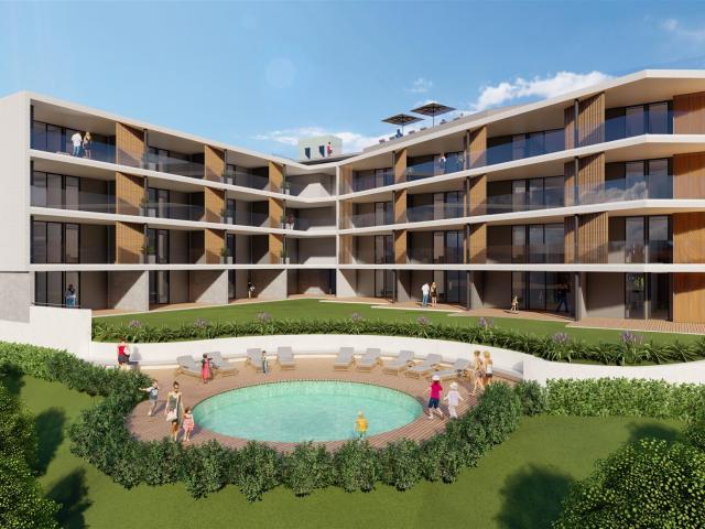 Apartamentos T2 em construção com garagem piscina na cobertu. 75m² Albufeira Olhos de Água