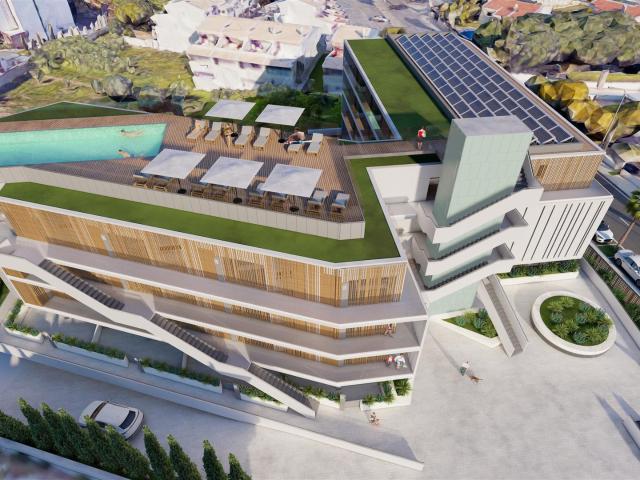 Apartamentos T2 em construção com garagem piscina na cobertu. 98m² Albufeira Olhos de Água