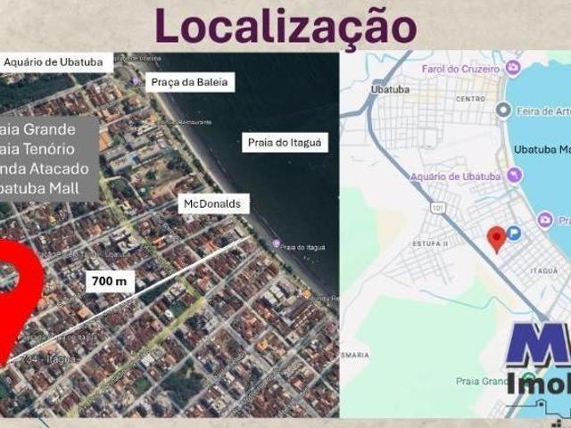 Apartamwnto em em Ubatuba. Itaguá. Renoir Residencial