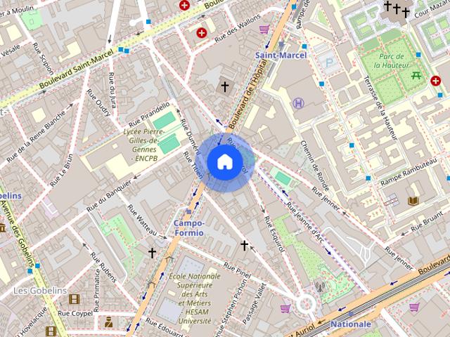 Appt avec balcon 1BDR/2P Gare d’Austerlitz/13ᵉ