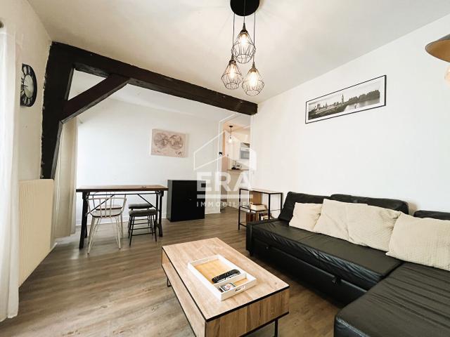 APPART. T2 MEUBLE A LOUER BLOIS CENTRE VILLE, VUE SUR LOIRE, AMENAGEMENT DE QUALITE