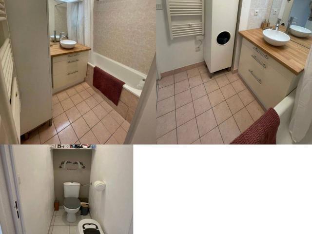 Appart T3 meublé balcon + place parking