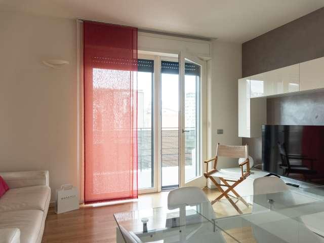 Appartamento con due camere da letto con ampio balcone in affitto a Giambel