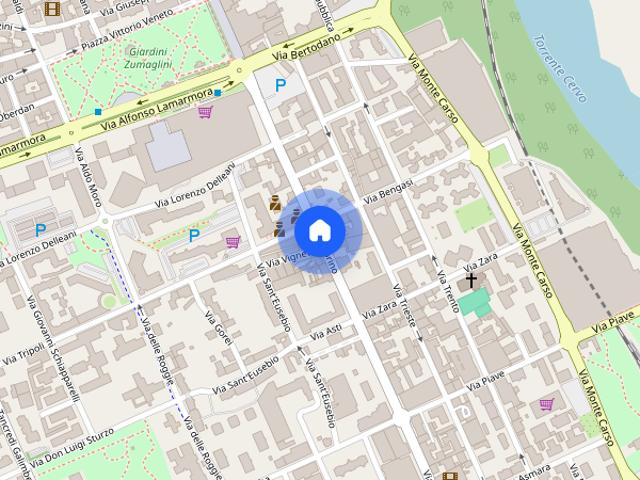 APPARTAMENTO CON TERRAZZO GARAGE BIELLA CENTRO
