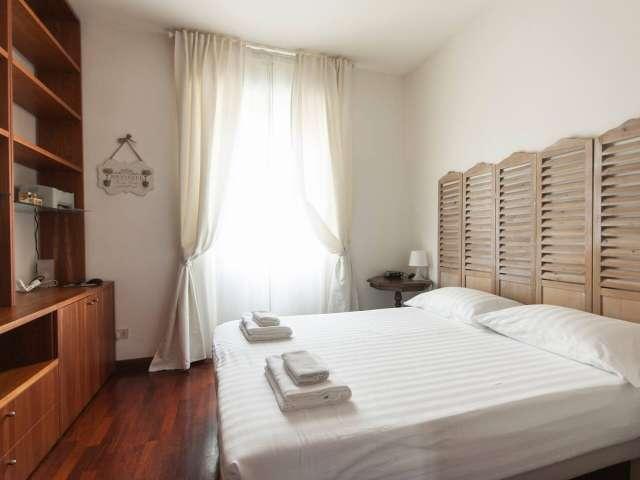 Appartamento con 1 camera da letto nel centro della città con stazione di lavoro
