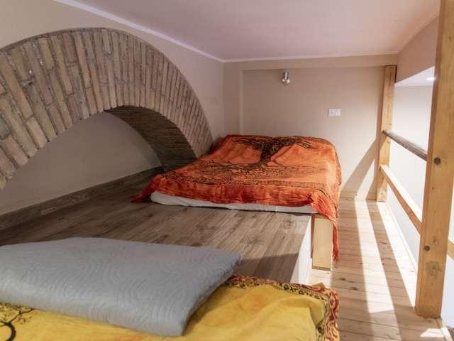 Appartamento con 1 camera da letto e 3 posti letto in affitto al Pigneto, Roma