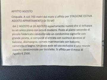 Appartamento arredato Cinquale
